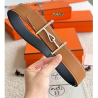 Buy Discount Hermes Pelle Reversibile Belt in Epsom Leather 38MM H071205 Brown/Black/Silver 2025