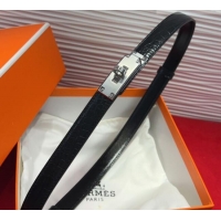 Famous Brand Hermes Kelly Duo Belt 1.8cm in Crocodile Embossed Calfskin H2010025 Black/Yellow Gold 2025