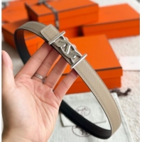 Grade Design Hermes Fibbia da Cintura My H Belt Buckle & Reversible Leather Strap 2.4cm H5010 Grey/Black/Silver 2025