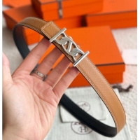 Best Price Hermes Fibbia da Cintura My H Belt Buckle & Reversible Leather Strap 2.4cm H5010 Brown/Black/Silver 2025