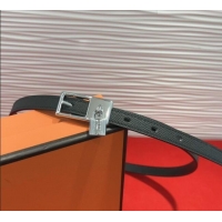 Buy Discount Hermes Lucky Lock Reversible Belt 1.7cm in Calfskin Leather HS091201 Black/Silver 2025