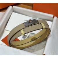 Top Quality Hermes Canvas Belt 1.8cm with Kelly Buckle HS091202 Beige 2025