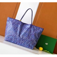 Famous Brand Goyard Limited Editions Saint Louis Tote Bag GM G8001 Multicolored Blueberry Purple 2026
