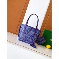 Best Quality Goyard Anjou Saint Louis Tote Bag Mini G8003 Multicolored Blueberry Purple 2026