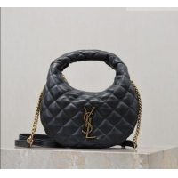 Best Quality Saint Laurent ICARINO mini bag in quilted nappa leather 871329 Grey 2026