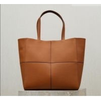 Luxury Cheap Saint Laurent Paris Small 4 Carre Tote Bag in Leather 863959 Toasted Brown 2026