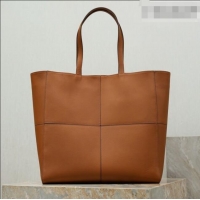 Unique Discount Saint Laurent Paris 4 Carre Tote Bag in Leather 862368 Toasted Brown 2026