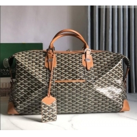 Luxury Cheap Goyard Bowling 55 Bag 020156 Black And Tan 2026