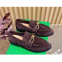 Top Grade Bottega Veneta Astaire Loafers with Gold-Tone Knot Buckle in 843945 Fondant Brown 2026