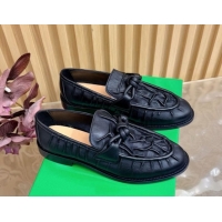 Big Discount Bottega Veneta Astaire Loafers with One-Tone Knot Buckle in Crinkled Leather 843945 Black 2026