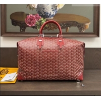 Top Quality Goyard Bowling 45 Weekend Travel Bag 8949 Red 2026