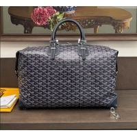 Luxury Discount Goyard Bowling 45 Weekend Travel Bag 8949 Navy Blue 2026