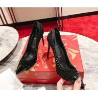 Good Quality Christian Louboutin Iriza Pumps 10cm in Suede and Patent Leather 0225109 Black 2026