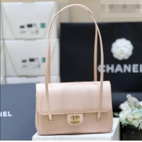 Promotional Chanel Small Flap Bag in Grained Shiny Calfskin AS6130 Light Pink Spring-Summer 2026 Top Quality