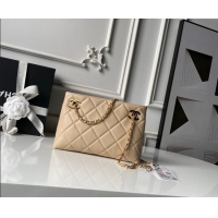 Good Product Chanel Lambskin Leather Small Shopping Bag AS6248 Beige 2026