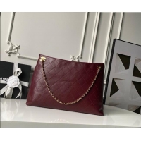 Luxury Discount Chanel Lambskin Leather Shopping Bag AS6241 Burgundy 2026