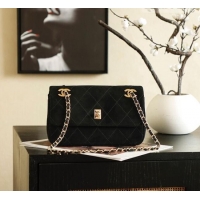 Top Quality Chanel Suede Flap Bag CH041703 Black 2026