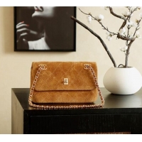 Reasonable Price Chanel Suede Flap Bag CH041703 Brown 2026
