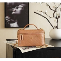 Best Price Chanel Goatskin Leather Vanity Case AP5100 Caramel 2026