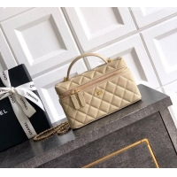Big Discount Chanel Classic Vanity with Chain in Quilted Grained Calfskin CH041704 Champagne 2026