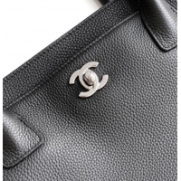 Low Cost Chanel Grained Calfskin Shopping Bag AS6055 Black/Silver 2026