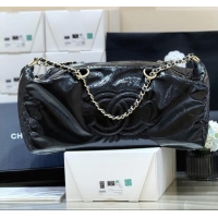 Classic Specials Chanel Waxy Leather Shopping Travel Bag CH041805 Black 2026 Top Quality