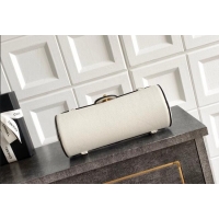 Top Grade Chanel Grained Calfskin Large Bowling Bag AS6181 White/Black 2026