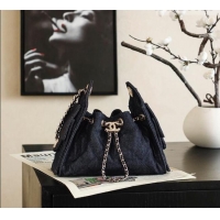 Best Product Chanel 25 Mini Hobo Handbag in Denim AS5631 Dark Blue 2026
