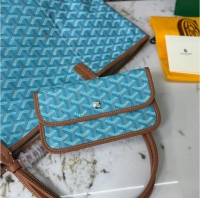 Buy Discount Goyard Anjou St Louis Pertuis Tote Bag GM 2159 Light Blue