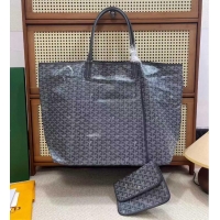 Luxury Classic Goyard Original Saint Louis Tote Bag XXL 2376 Dark Grey