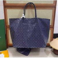 For Men Goyard Original Saint Louis Tote Bag XXL 2376 Navy Blue
