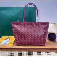 Hot Sale Goyard Artois Original Zipper Bag GM 00319 Red