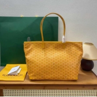 Discount Goyard Artois Original Zipper Bag GM 00319 Yellow