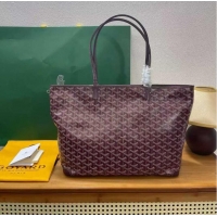 Sophisticated Goyard Artois Original Zipper Bag GM 00319 Bungundy