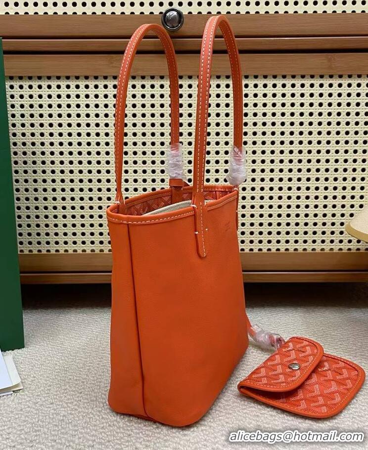 Top Quality Goyard Original Anjou Reversible Bag Mini 2399 Orange