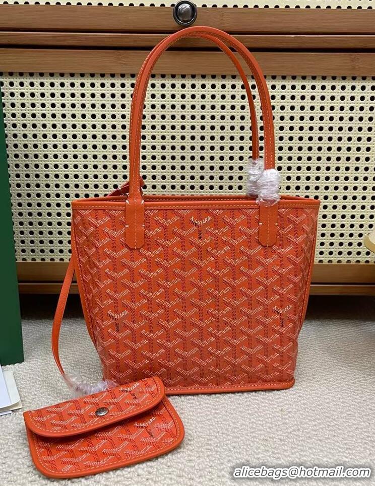 Top Quality Goyard Original Anjou Reversible Bag Mini 2399 Orange