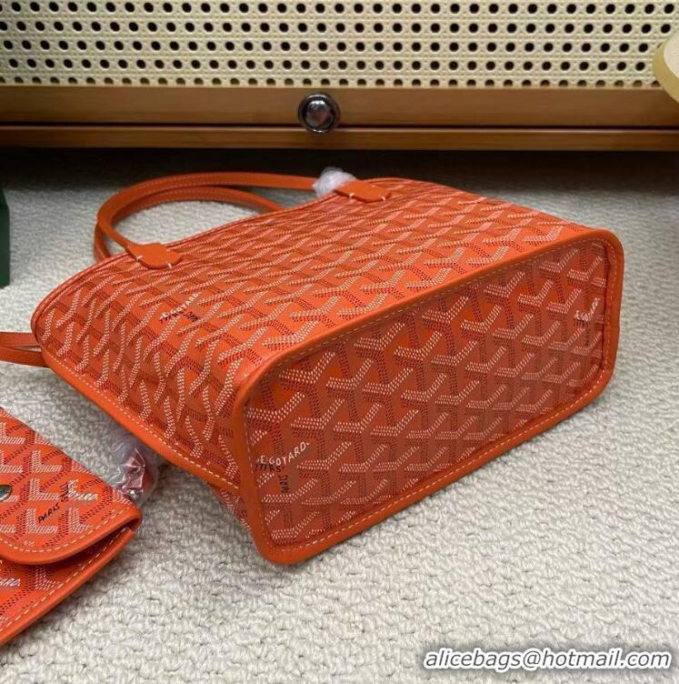 Top Quality Goyard Original Anjou Reversible Bag Mini 2399 Orange