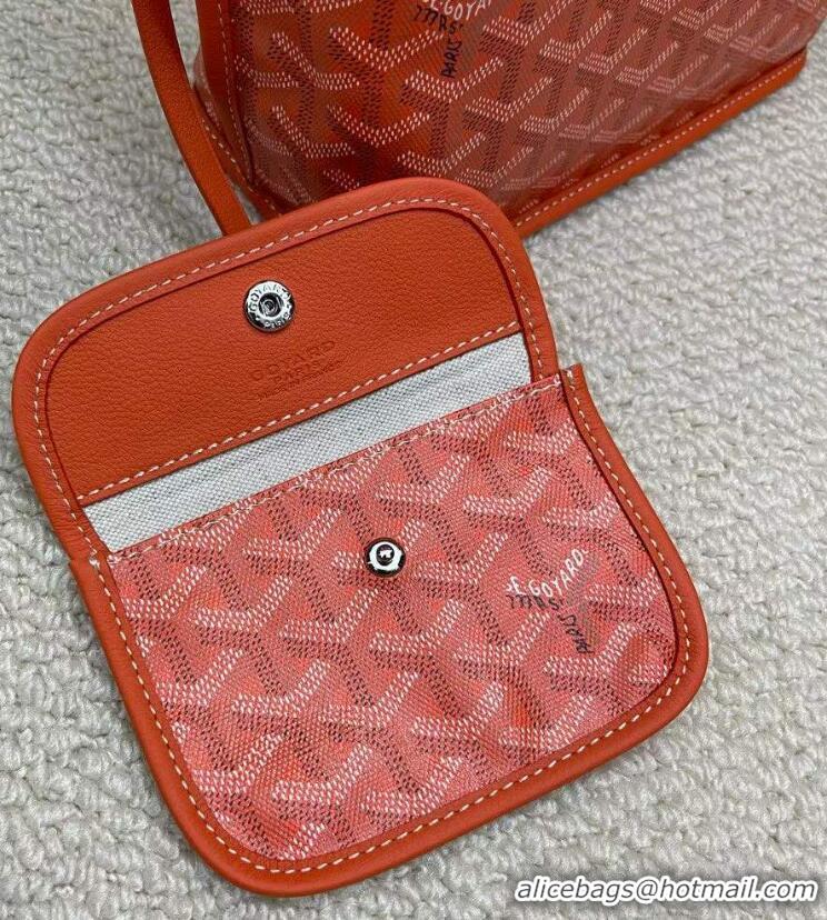 Top Quality Goyard Original Anjou Reversible Bag Mini 2399 Orange