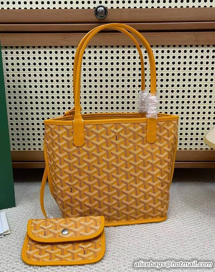 Unique Discount Goyard Original Anjou Reversible Bag Mini 2399 Yellow