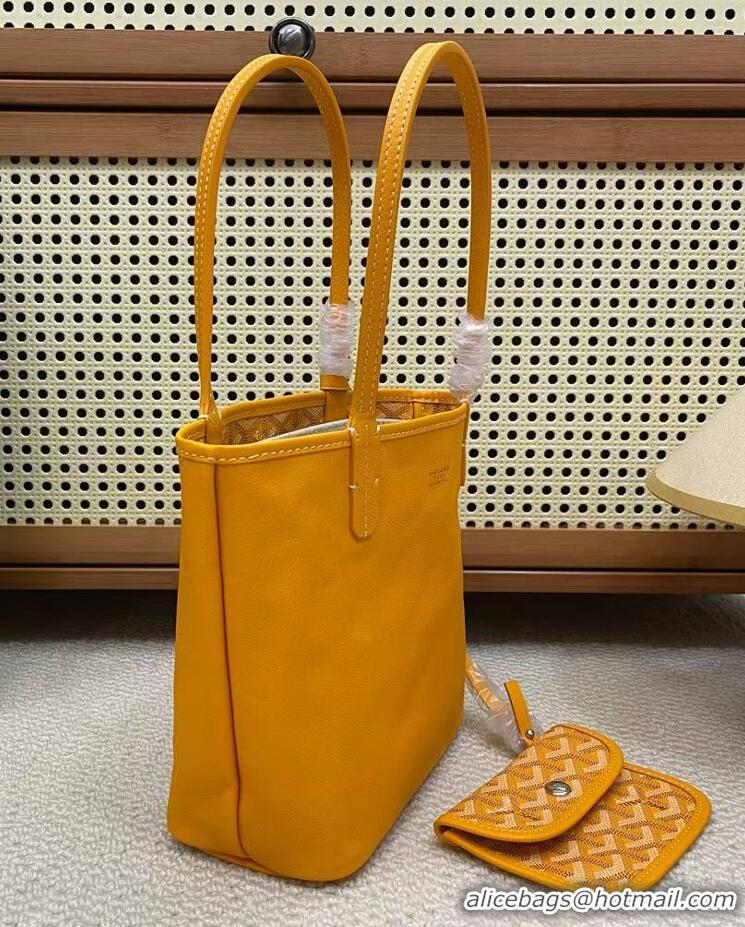 Unique Discount Goyard Original Anjou Reversible Bag Mini 2399 Yellow