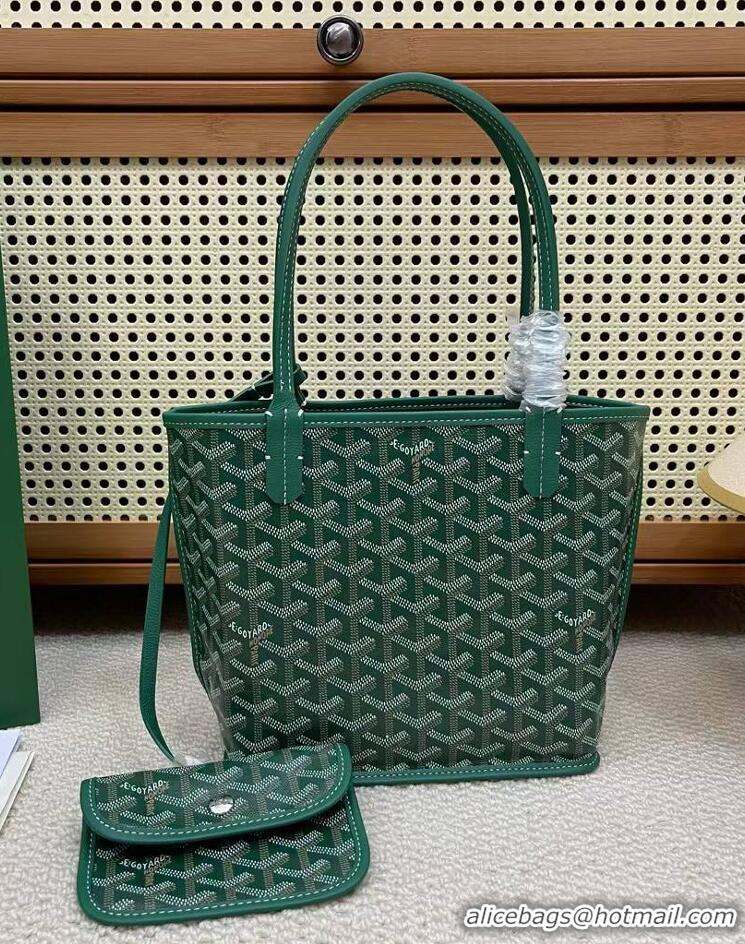 Charming Goyard Original Anjou Reversible Bag Mini 2399 Green
