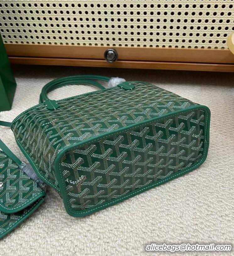 Charming Goyard Original Anjou Reversible Bag Mini 2399 Green