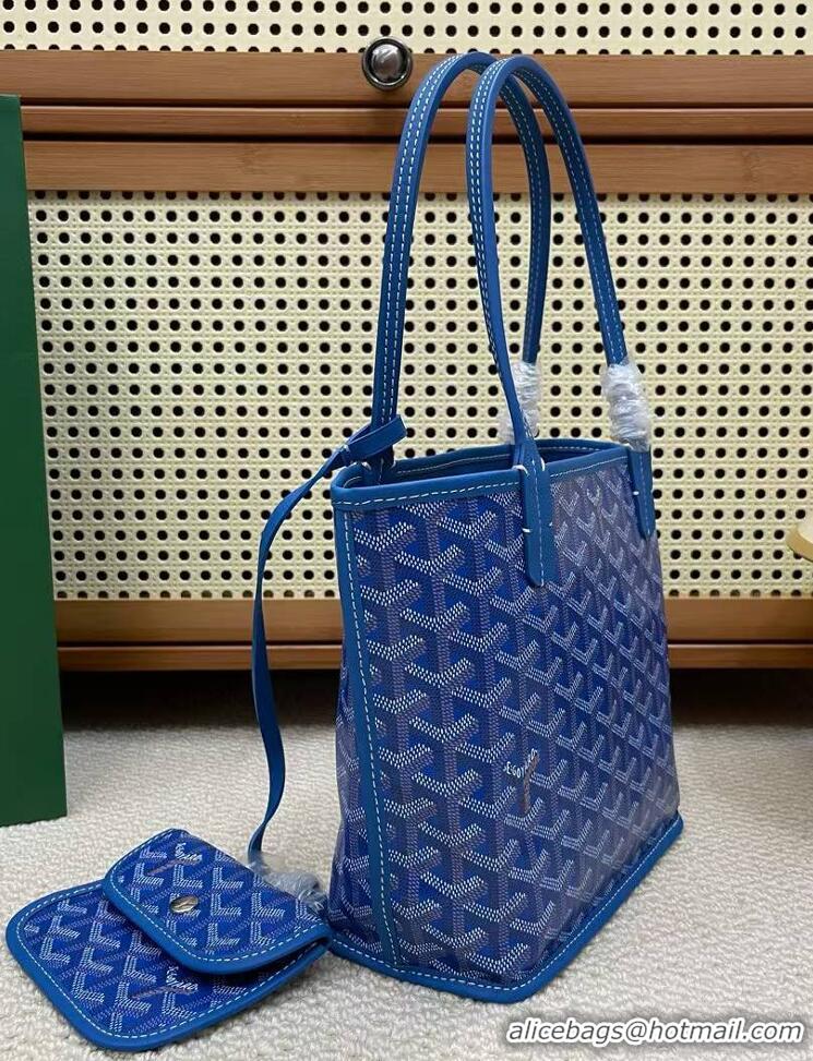 Discount Goyard Original Anjou Reversible Bag Mini 2399 Light Blue