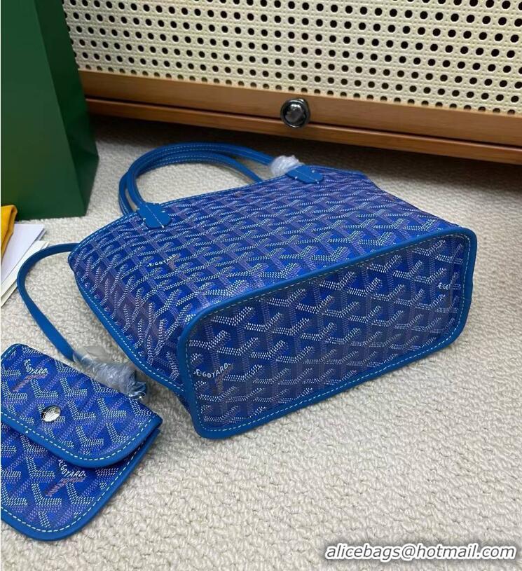 Discount Goyard Original Anjou Reversible Bag Mini 2399 Light Blue