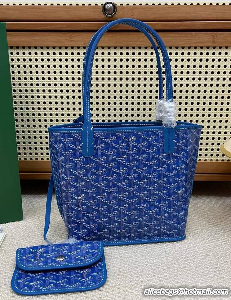 Discount Goyard Original Anjou Reversible Bag Mini 2399 Light Blue