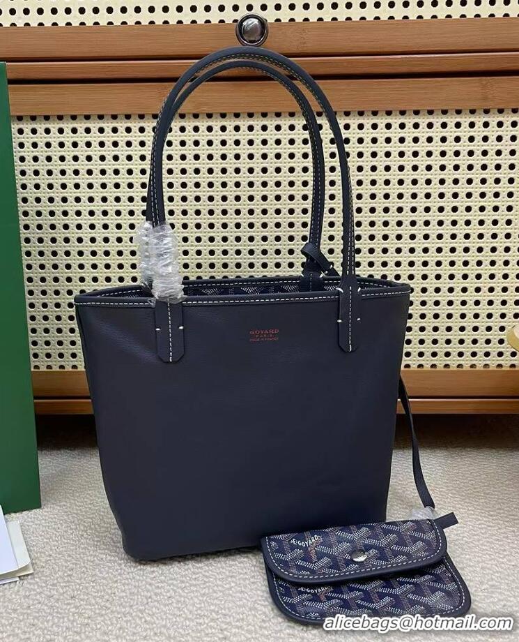 Classic Goyard Original Anjou Reversible Bag Mini 2399 Navy Blue
