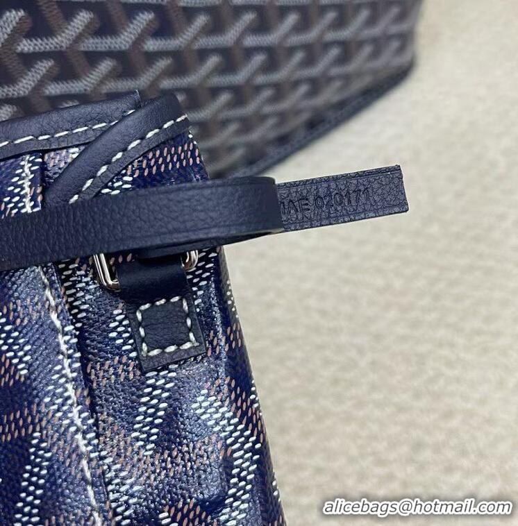 Classic Goyard Original Anjou Reversible Bag Mini 2399 Navy Blue