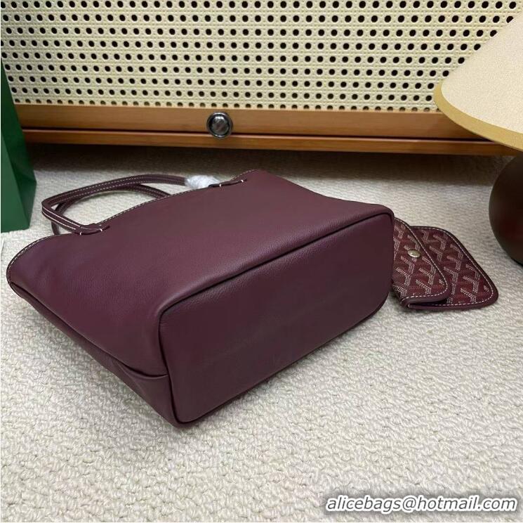 Top Grade Goyard Original Anjou Reversible Bag Mini 2399 Burgundy