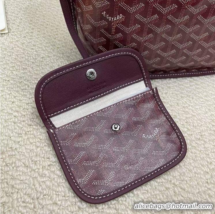 Top Grade Goyard Original Anjou Reversible Bag Mini 2399 Burgundy