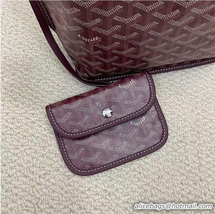 Top Grade Goyard Original Anjou Reversible Bag Mini 2399 Burgundy